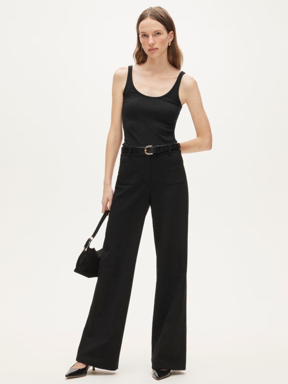 J. Crew Carolina pant in four-season stretch- Black